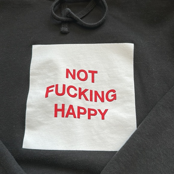 anti social social club - not fucking happy sweater - Picture 2 of 3